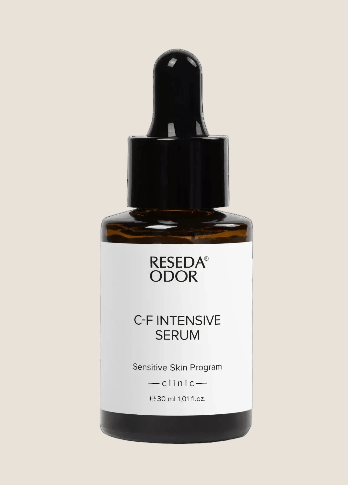 C-F Intensive C Vitamini Serumu, antioksidan koruma ve cilt ışıltısı sağlayan serum şişesi